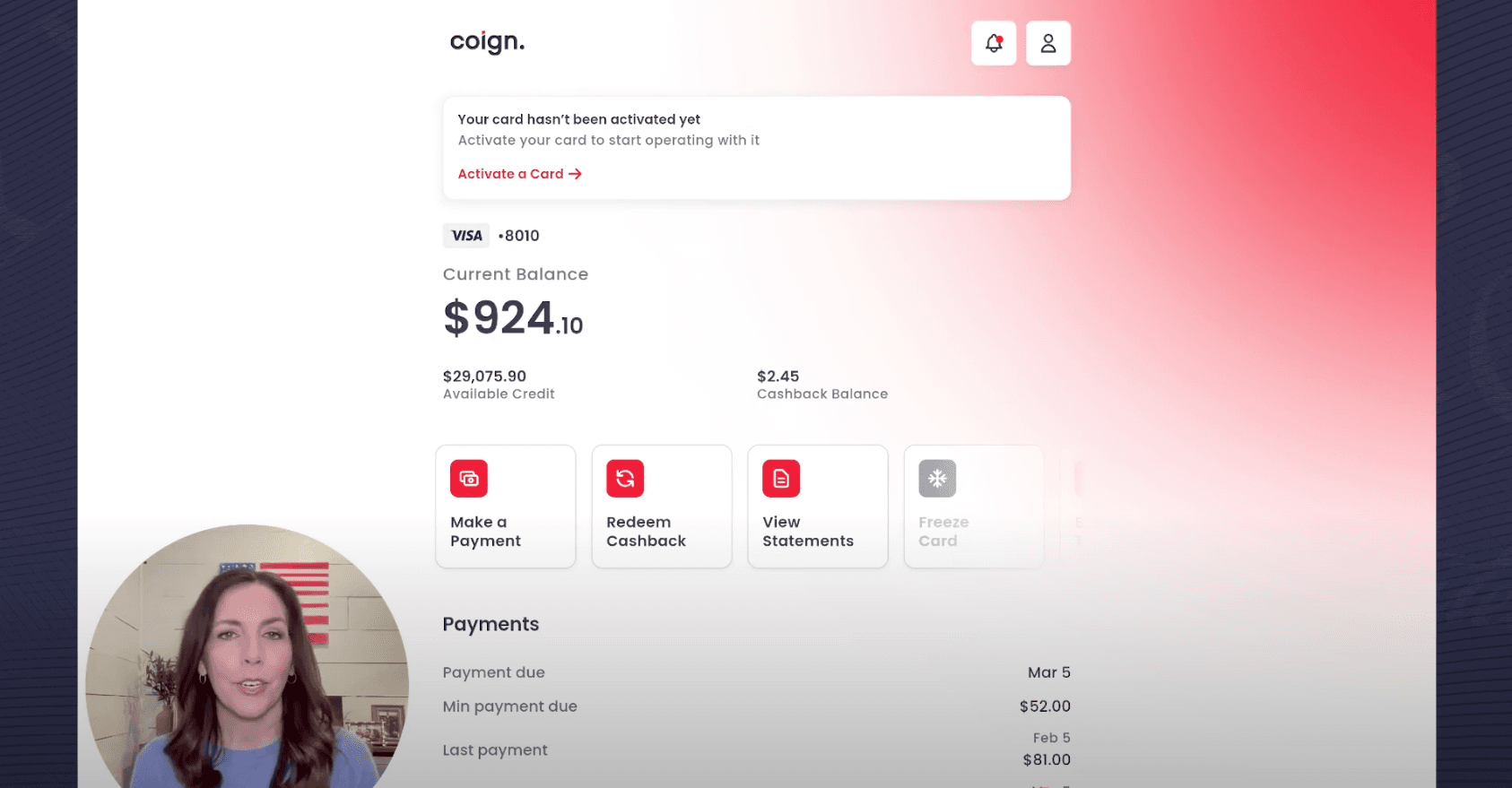 Updated Coign app tour